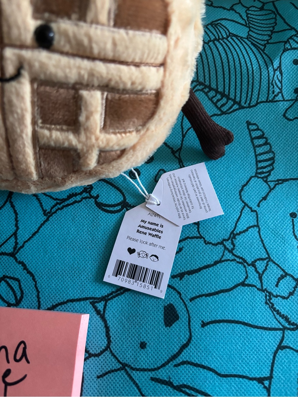 Jellycat Rene Waffle - Picture 2 of 2
